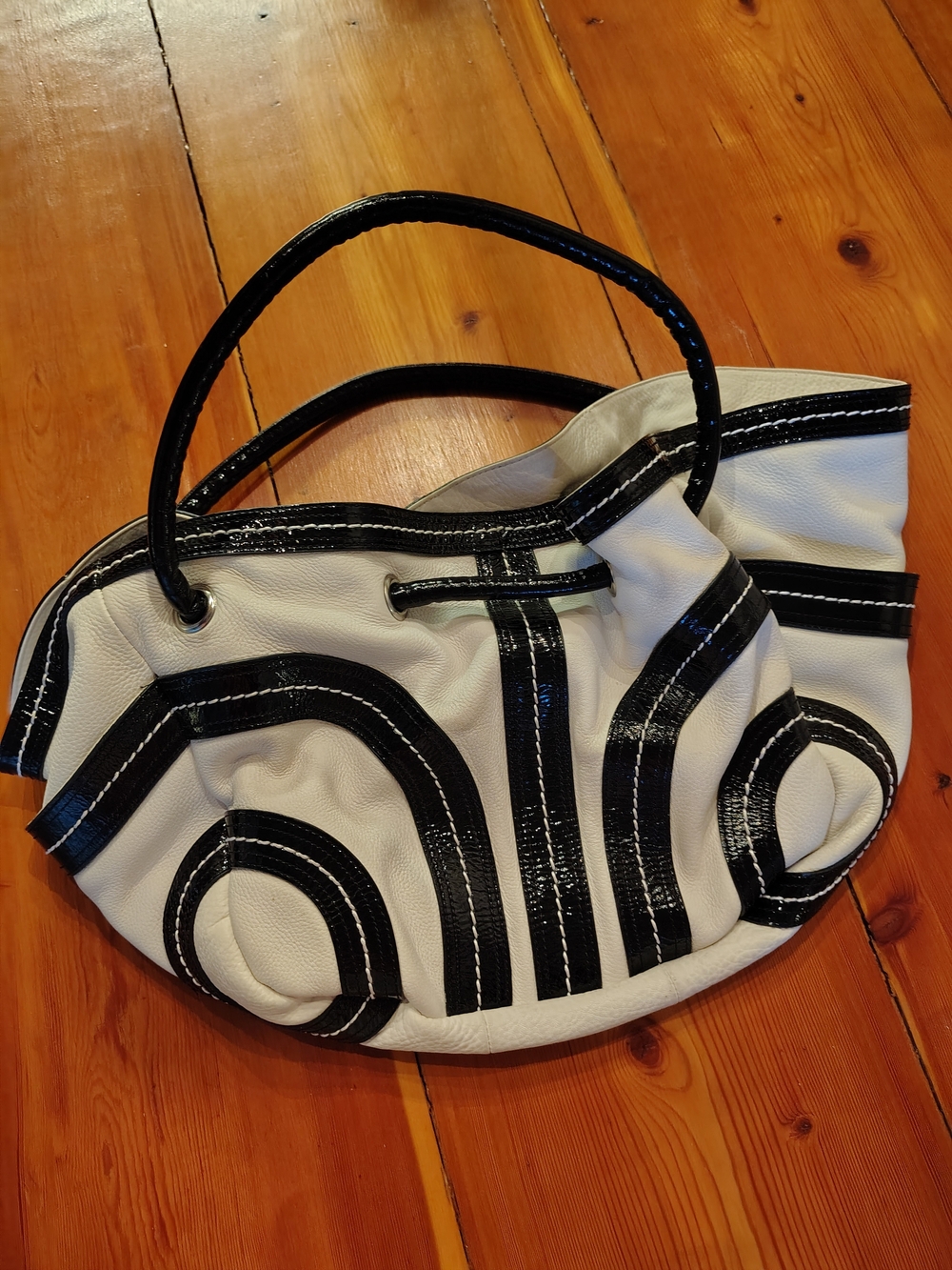 Vintage Kate Landry Genuine Leather Shoulder Bag/Satchel - Picture 4 of 9